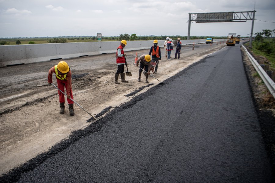 Road construction Indonesia