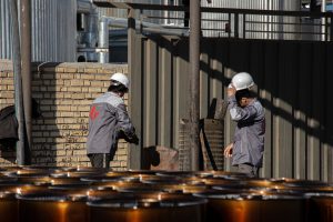 Drummed Bitumen 60/70 prepared for export to Africa