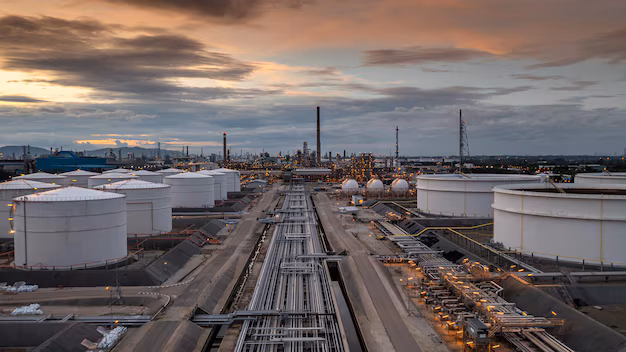 Crude oil storage tank terminal port oil terminal