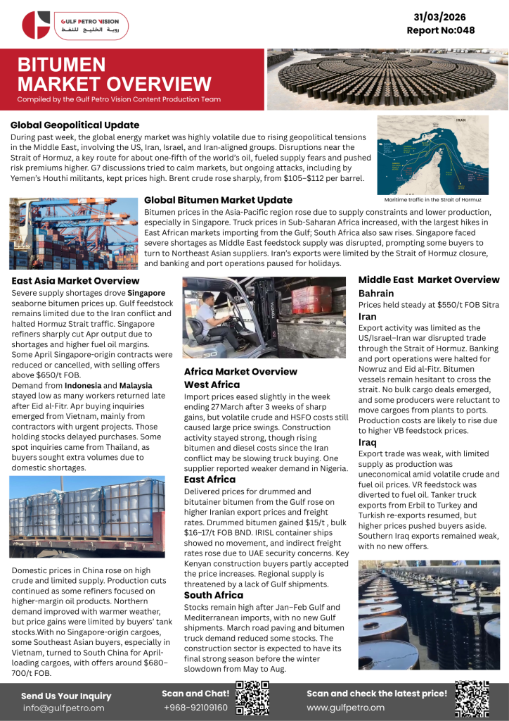 Bitumen News letter 31 March 2026