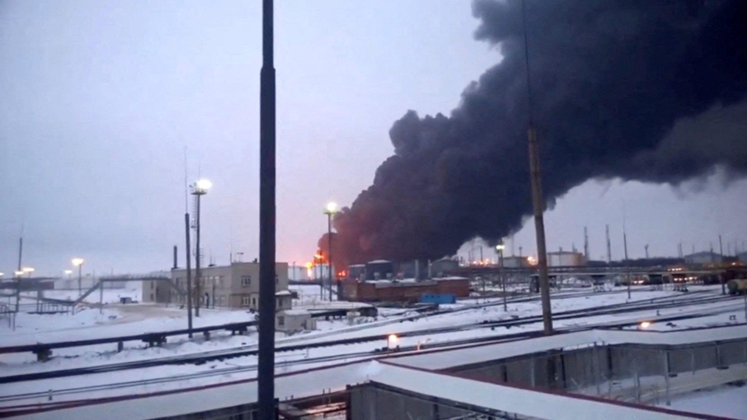 Ukrainian Drone Strikes Target Major Russian Oil Refinery