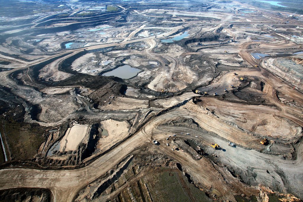 oil sands production facilities in Alberta