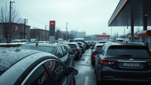 Moscow gasoline rationing crisis