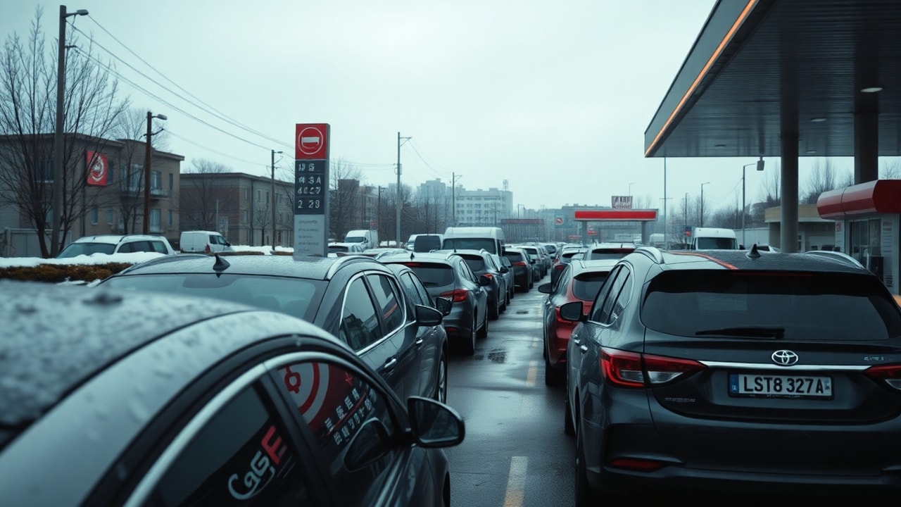 Moscow gasoline rationing crisis